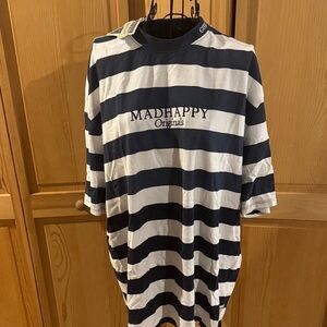 Madhappy Originals Long Sleeve Tee - Dark Blue and White NWT